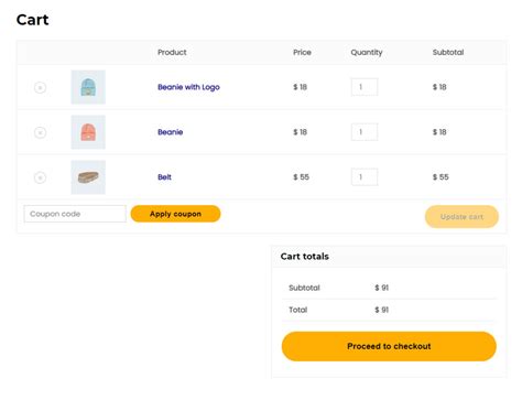 How to Customize the WooCommerce Cart Page on a .